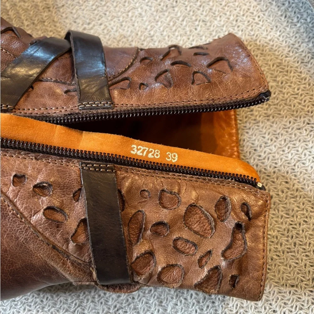 Everybody by BZ Moda Brown Leather Women's Boots - Picture 6 of 11